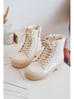 Rock & Joy Botki zimowe w kolorze beżowym rozmiar: 26