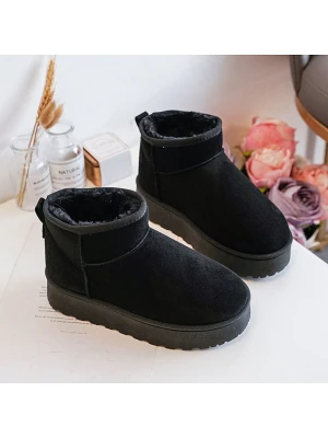 Zdjęcie produktu Rock & Joy Botki zimowe w kolorze czarnym rozmiar: 32