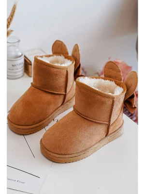 Rock & Joy Botki zimowe w kolorze jasnobrązowym rozmiar: 19