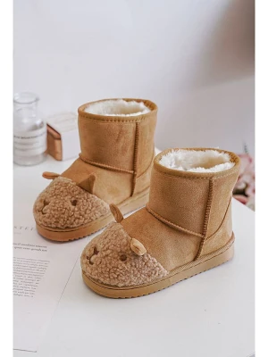 Rock & Joy Botki zimowe w kolorze jasnobrązowym rozmiar: 27