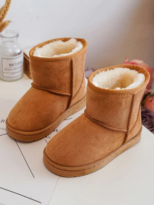 Rock & Joy Botki zimowe w kolorze jasnobrązowym rozmiar: 31