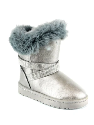 Rock & Joy Botki zimowe w kolorze srebrnym rozmiar: 35