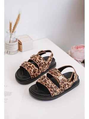 Rock & Joy Sandały w kolorze beżowo-brązowym rozmiar: 29