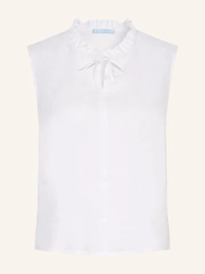 Rockmacherin Bluzka Bez Rękawów Liv Z Lnem weiss