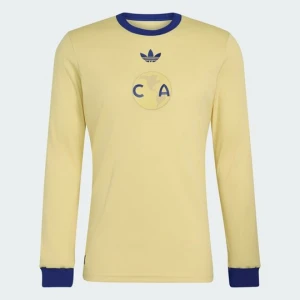 Rocznicowa koszulka z długim rękawem Club América 26 / 27 Adidas Powder Yellow