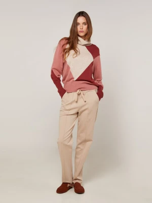 Rodier Golf w kolorze jasnoróżowo-beżowo-czerwonym rozmiar: L