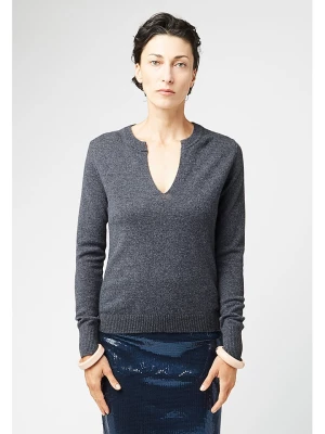 Rodier Kaszmirowy sweter w kolorze antracytowym rozmiar: 34