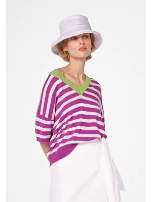 Rodier Koszulka w kolorze biało-fioletowym rozmiar: M