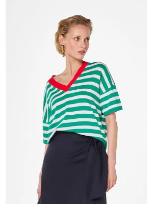 Rodier Koszulka w kolorze biało-zielonym rozmiar: XL