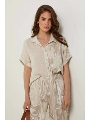 Rodier Lin Lniana bluzka w kolorze beżowym rozmiar: M/L