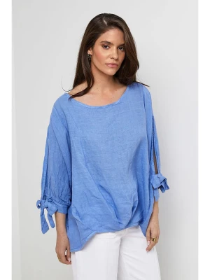 Rodier Lin Lniana bluzka w kolorze błękitnym rozmiar: M/L