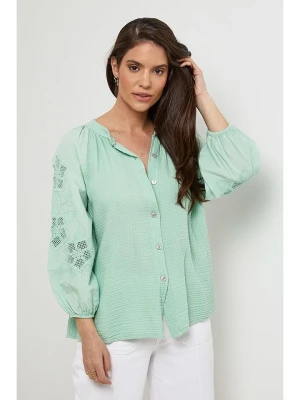 Rodier Lin Lniana bluzka w kolorze jasnozielonym rozmiar: M/L