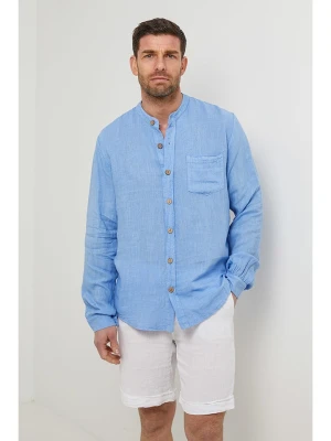 Rodier Lin Lniana koszula w kolorze błękitnym rozmiar: XL/XXL