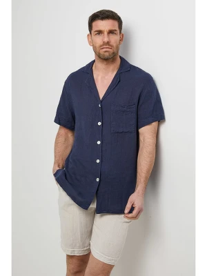 Rodier Lin Lniana koszula w kolorze granatowym rozmiar: S/M