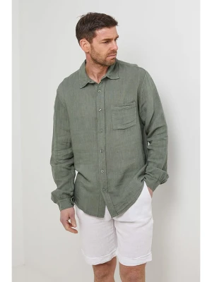 Rodier Lin Lniana koszula w kolorze khaki rozmiar: XL/XXL