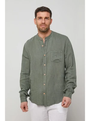 Rodier Lin Lniana koszula w kolorze khaki rozmiar: XL/XXL