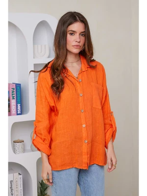 Rodier Lin Lniana koszula w kolorze pomarańczowym rozmiar: L/XL