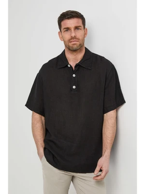 Rodier Lin Lniana koszulka polo w kolorze czarnym rozmiar: L/XL