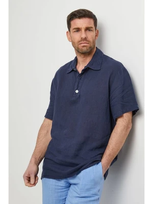 Rodier Lin Lniana koszulka polo w kolorze granatowym rozmiar: L/XL