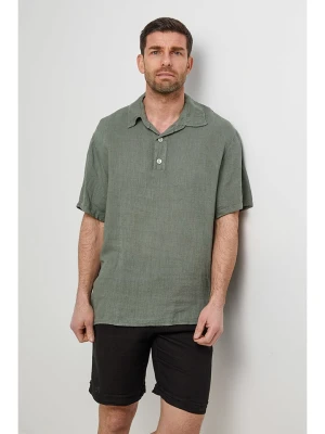 Rodier Lin Lniana koszulka polo w kolorze khaki rozmiar: M/L