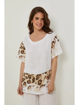 Rodier Lin Lniana koszulka w kolorze białym rozmiar: L/XL