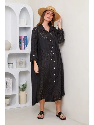 Rodier Lin Lniana sukienka w kolorze czarnym rozmiar: XL/XXL
