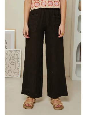 Rodier Lin Lniane spodnie w kolorze czarnym rozmiar: M/L