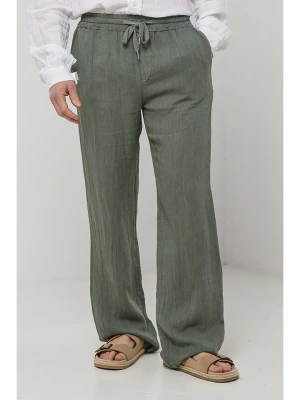 Rodier Lin Lniane spodnie w kolorze khaki rozmiar: XL/XXL