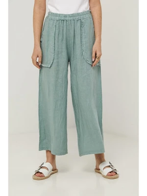 Rodier Lin Lniane spodnie w kolorze zielonym rozmiar: XL/XXL