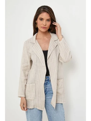 Rodier Lin Lniany blezer w kolorze beżowym rozmiar: XL/XXL