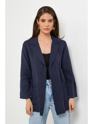 Rodier Lin Lniany blezer w kolorze granatowym rozmiar: XL/XXL