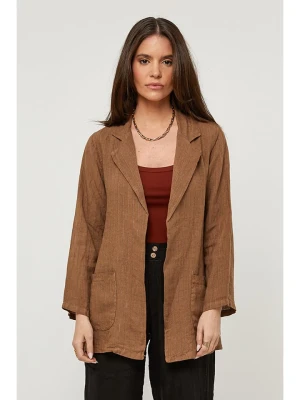 Rodier Lin Lniany blezer w kolorze karmelowym rozmiar: L/XL