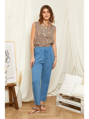 Rodier Lin Lniany top w kolorze szarobrązowym rozmiar: L/XL