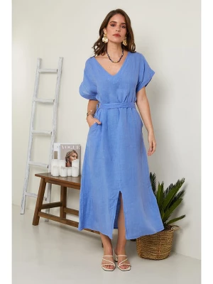 Rodier Lin Sukienka w kolorze niebieskim rozmiar: L/XL