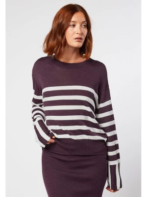 Rodier Sweter w kolorze fioletowo-białym rozmiar: M