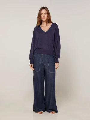 Rodier Sweter w kolorze granatowym rozmiar: M