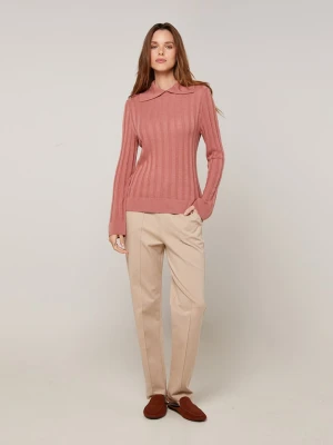 Rodier Sweter w kolorze szaroróżowym rozmiar: M