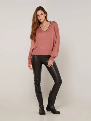 Rodier Sweter w kolorze szaroróżowym rozmiar: XL