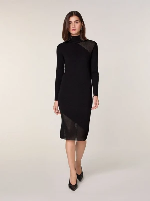 Rodier Wełniana sukienka w kolorze czarno-szarym rozmiar: XL