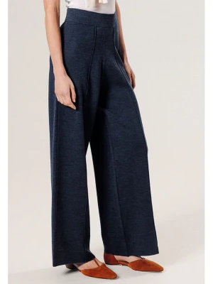 Rodier Wełniane spodnie w kolorze granatowym rozmiar: M