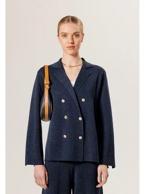 Rodier Wełniany blezer w kolorze granatowym rozmiar: M