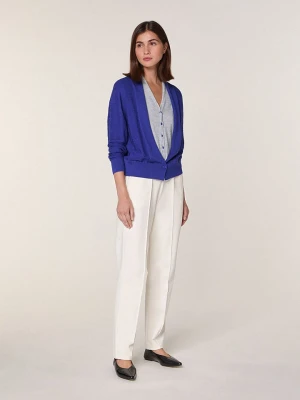 Rodier Wełniany kardigan w kolorze niebieskim rozmiar: L