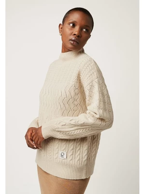 Rodier Wełniany sweter w kolorze beżowym rozmiar: L