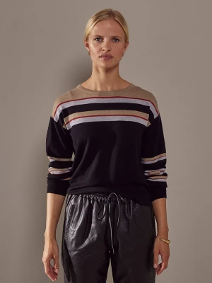 Rodier Wełniany sweter w kolorze czarno-beżowym rozmiar: S