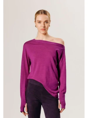 Rodier Wełniany sweter w kolorze fioletowym rozmiar: S