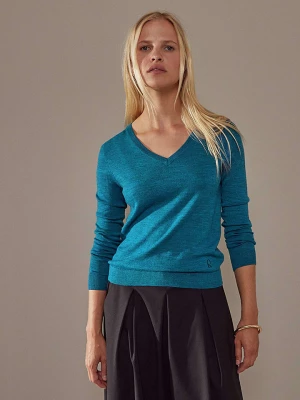 Rodier Wełniany sweter w kolorze turkusowym rozmiar: 38