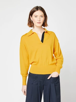 Rodier Wełniany sweter w kolorze żółtym rozmiar: L