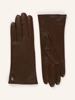 Roeckl Skórzane Rękawiczki Hamburg braun