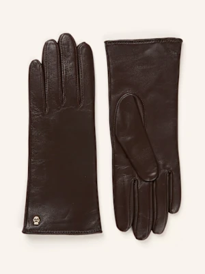 Roeckl Skórzane Rękawiczki Hamburg braun