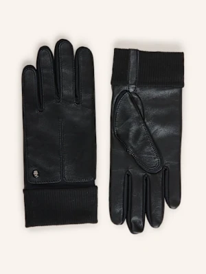 Roeckl Skórzane Rękawiczki Kopenhagen schwarz